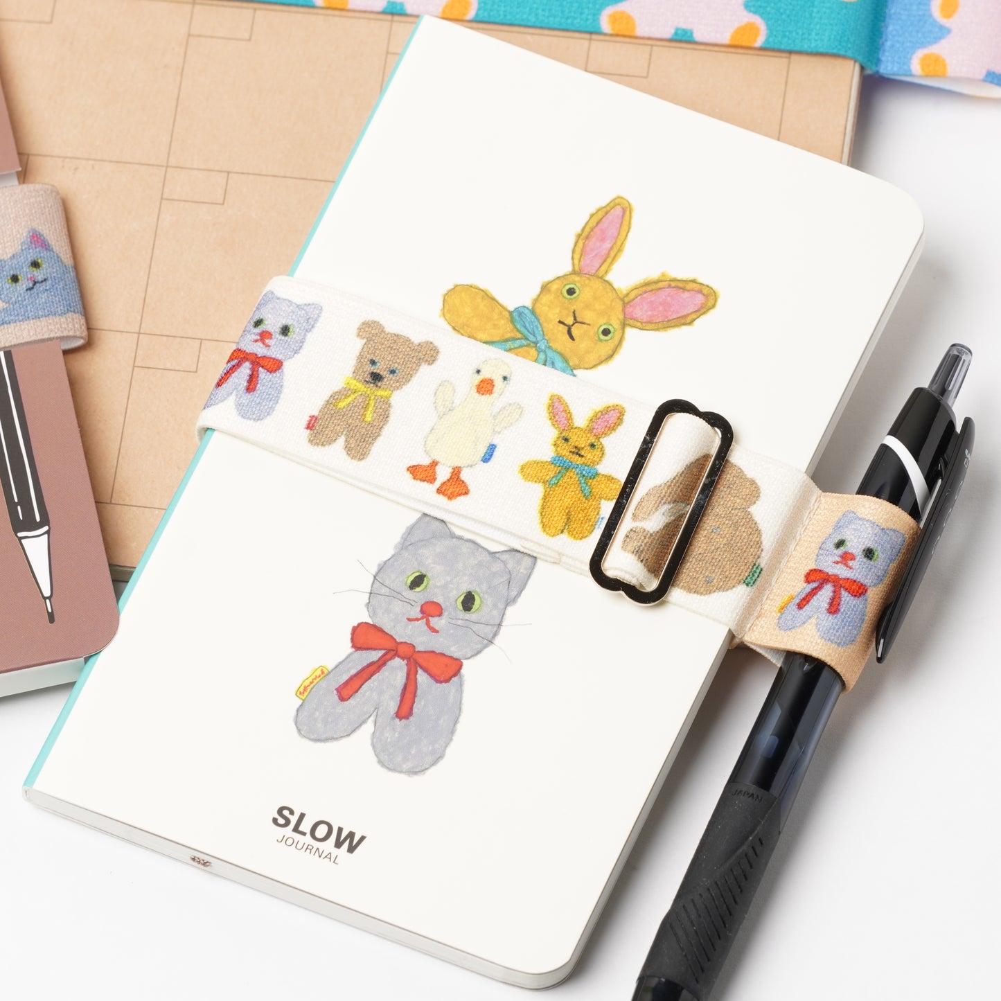 Plush Toy Book Band with Pen Holder