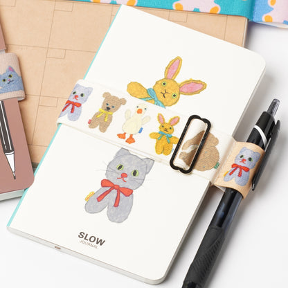 Plush Toy Book Band with Pen Holder