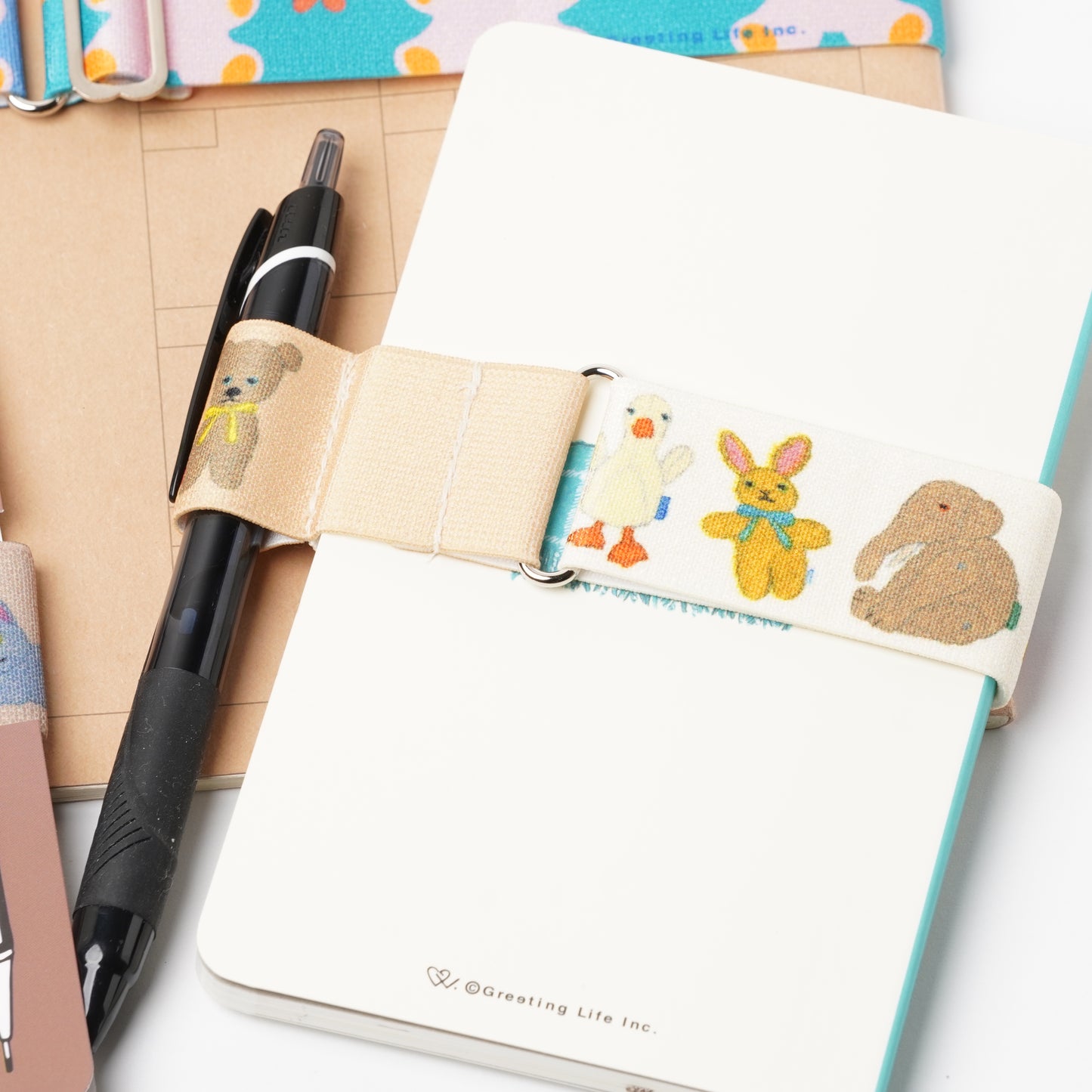 Plush Toy Book Band with Pen Holder