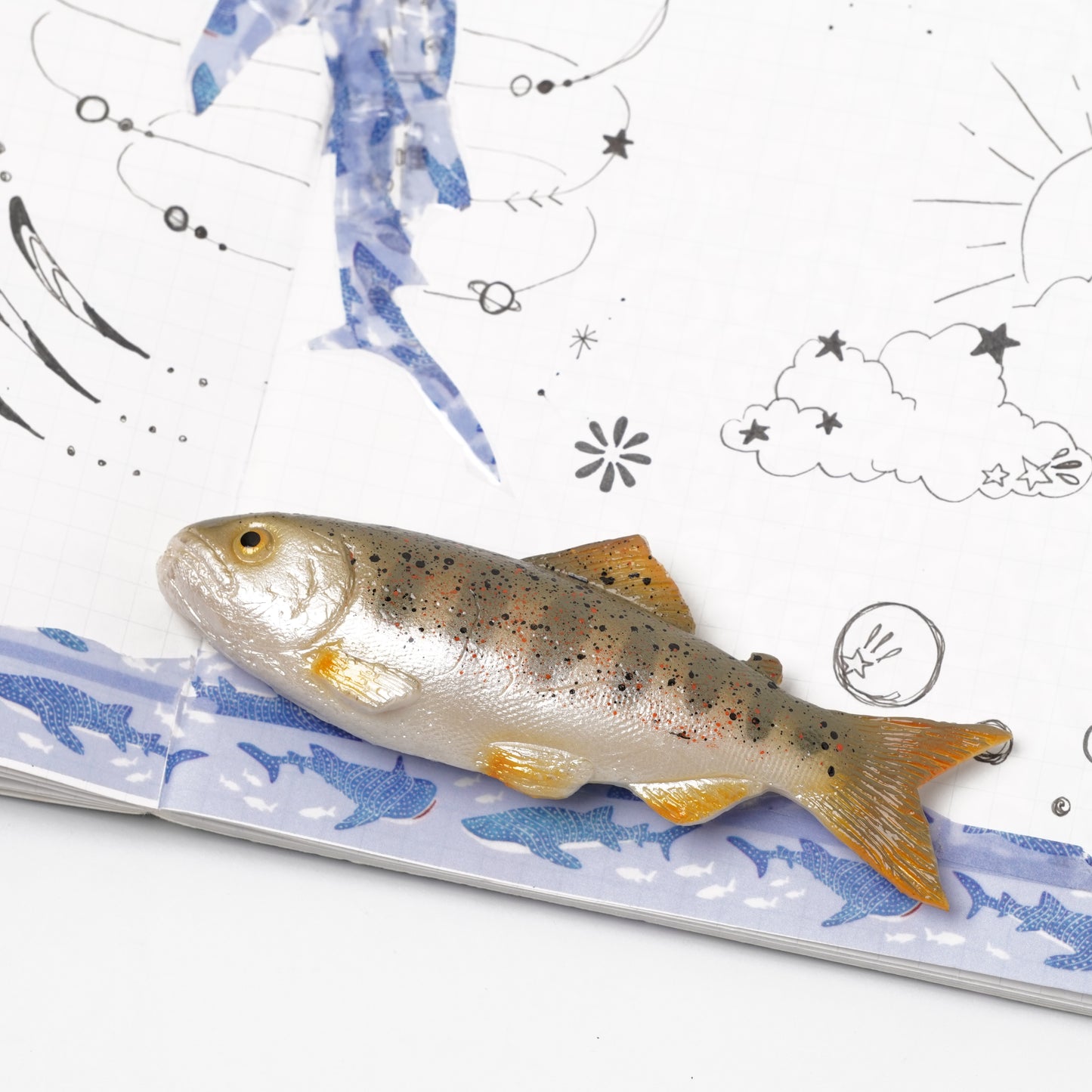 Realistic Japanese Food Sample Magnet - Red-spotted masu salmon