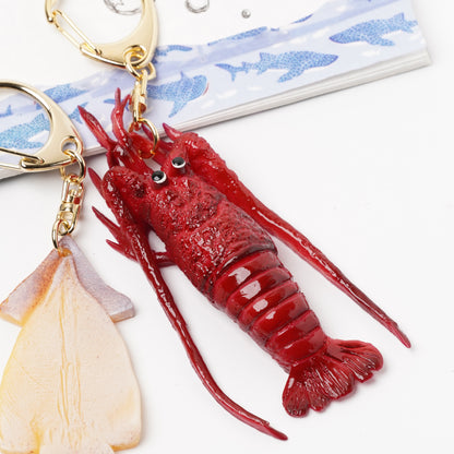 Japanese Spiny Lobster Food Sample Keychain