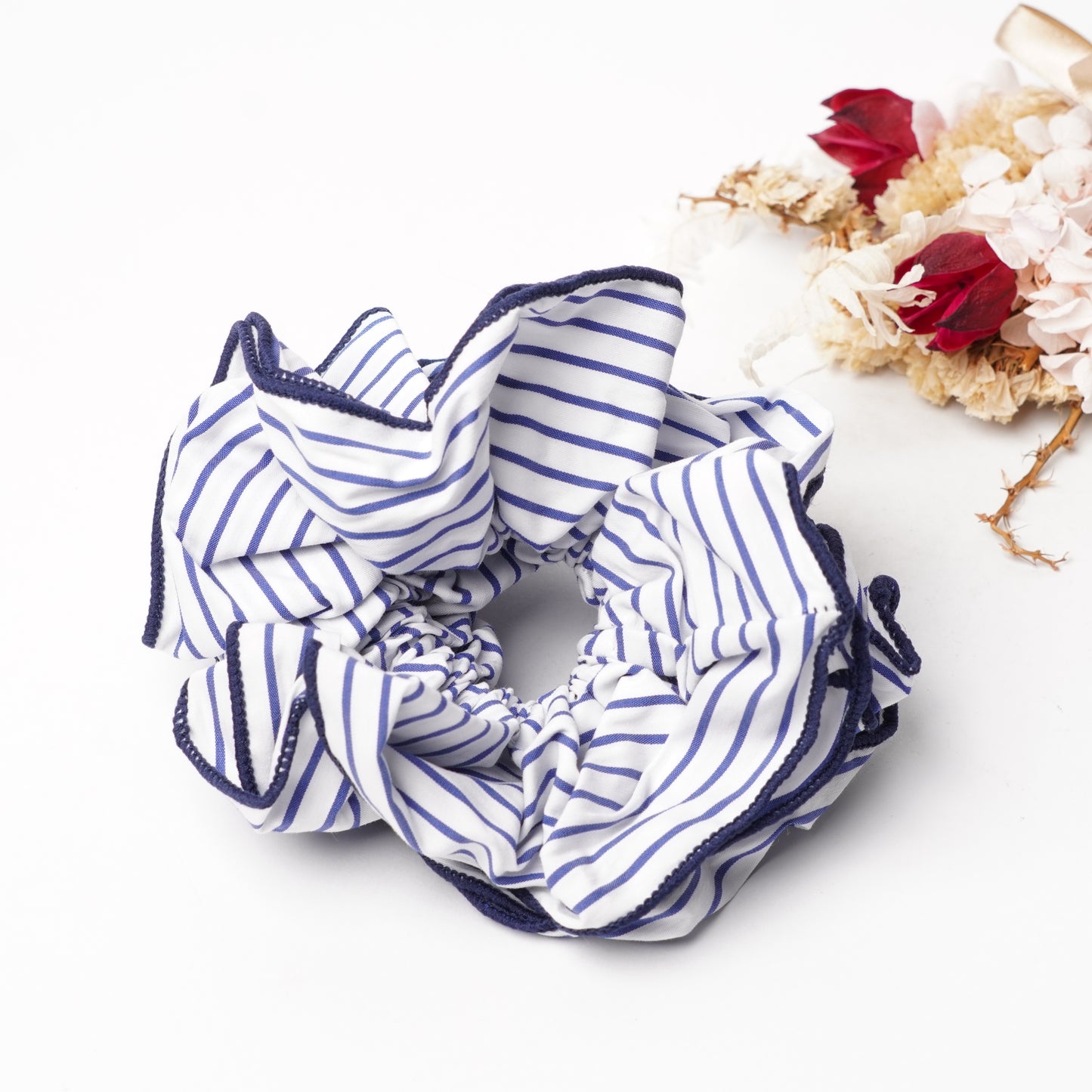 Hair Scrunchie Tie - Simple Retro Style, Multiple Colors, For Thick or Curly Hair, Women’s Elastic Hair Accessory