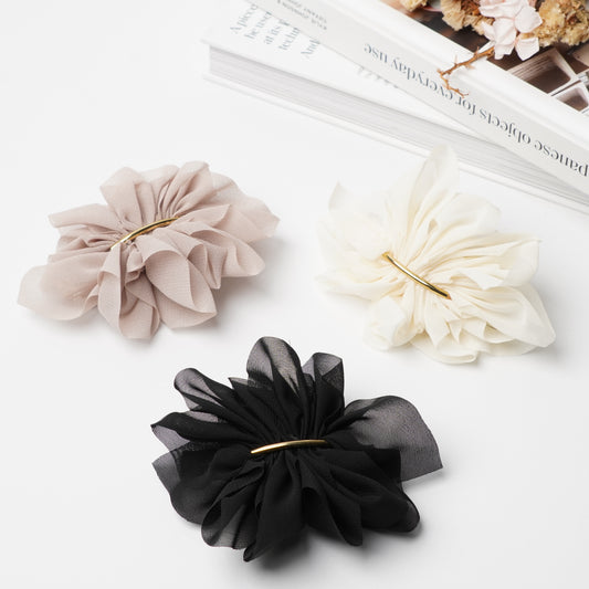 Chiffon Barrette Hair Clip – Elegant and Feminine Hair Accessory for Women