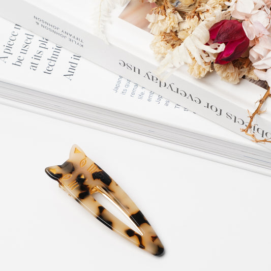 Cat Fork Hair Clip – Resin & Metal Alloy