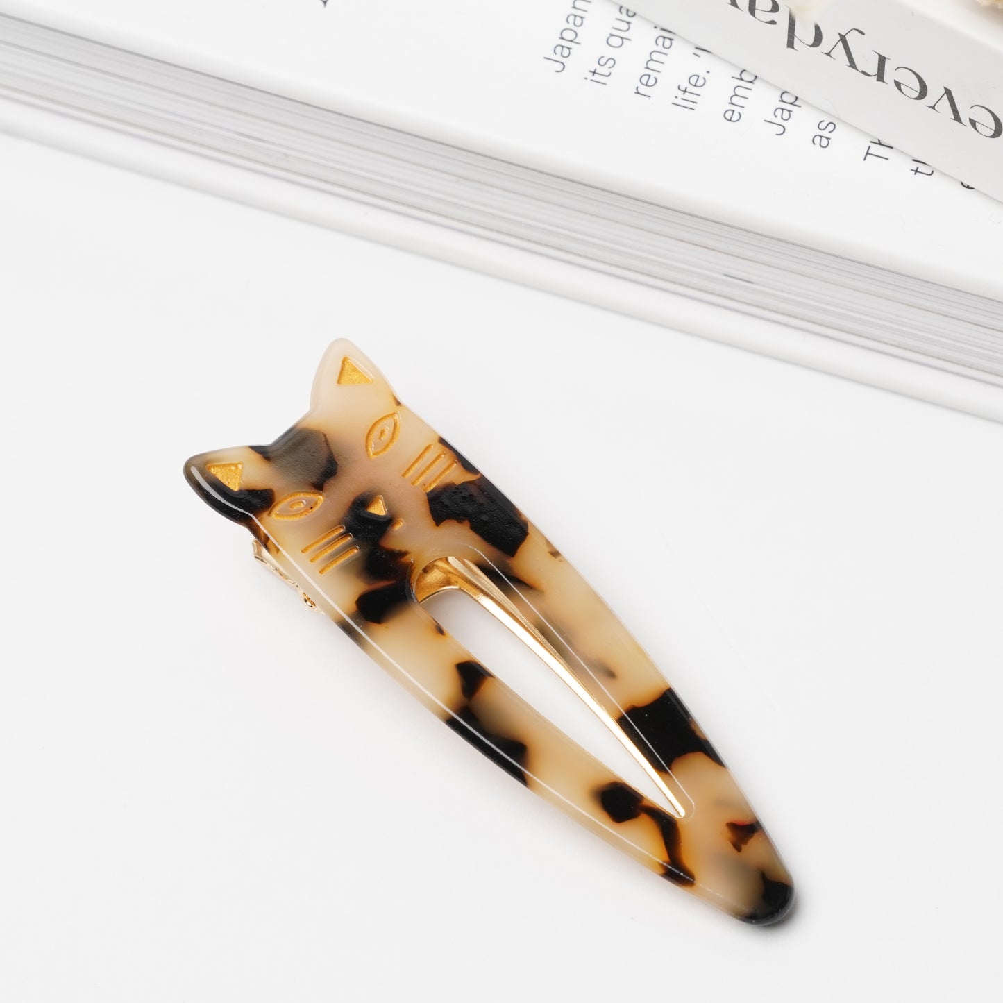 Cat Fork Hair Clip – Resin & Metal Alloy