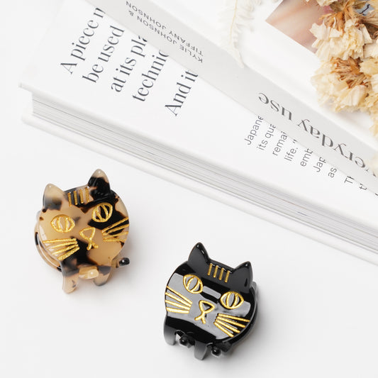 Cat Mini Claw Hair Clip – Resin & Metal Alloy