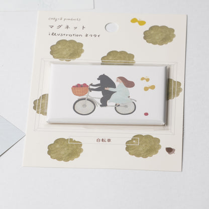 Bicycle Square Magnet by Tie | Cozyca Products