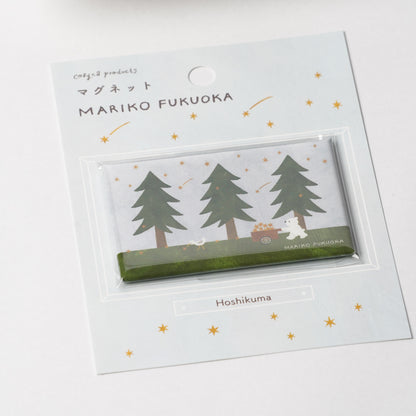 Hoshikuma Square Magnet by Mariko Fukuoka | Cozyca Products