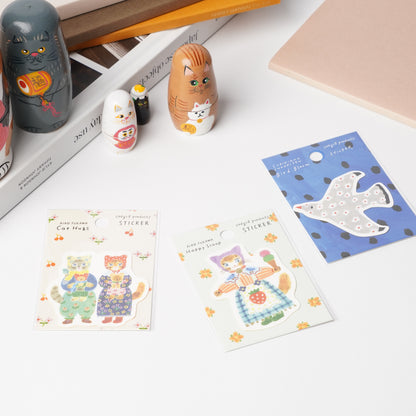 Bird Bloom Sticker by Subikiawa | Cozyca Products