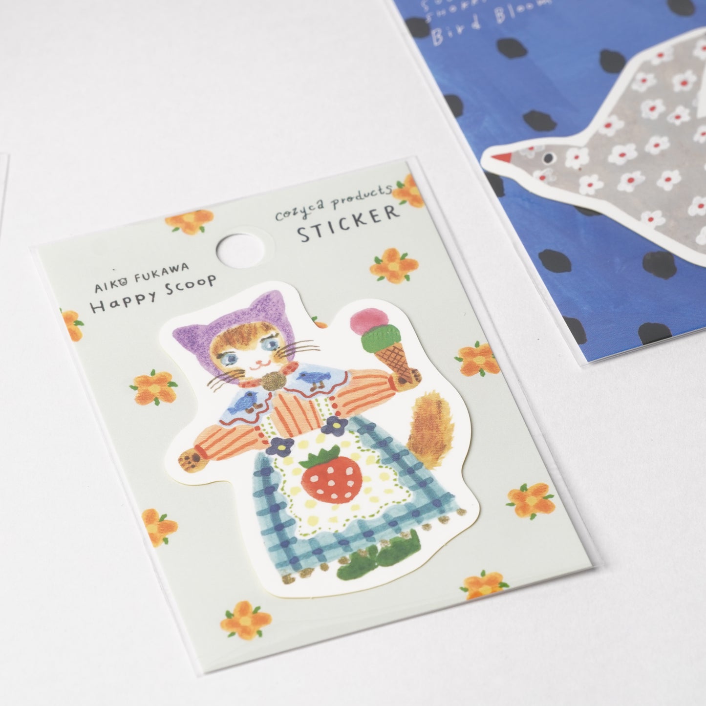 Cat Hugs Sticker by Aiko Fukawa | Cozyca Products