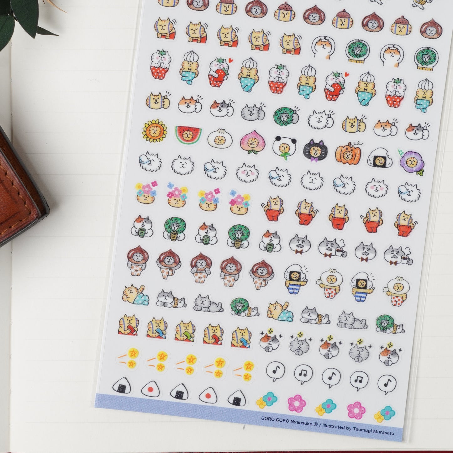 Emoji Sticker Sheet - Gorogoro Nyansuke All Together