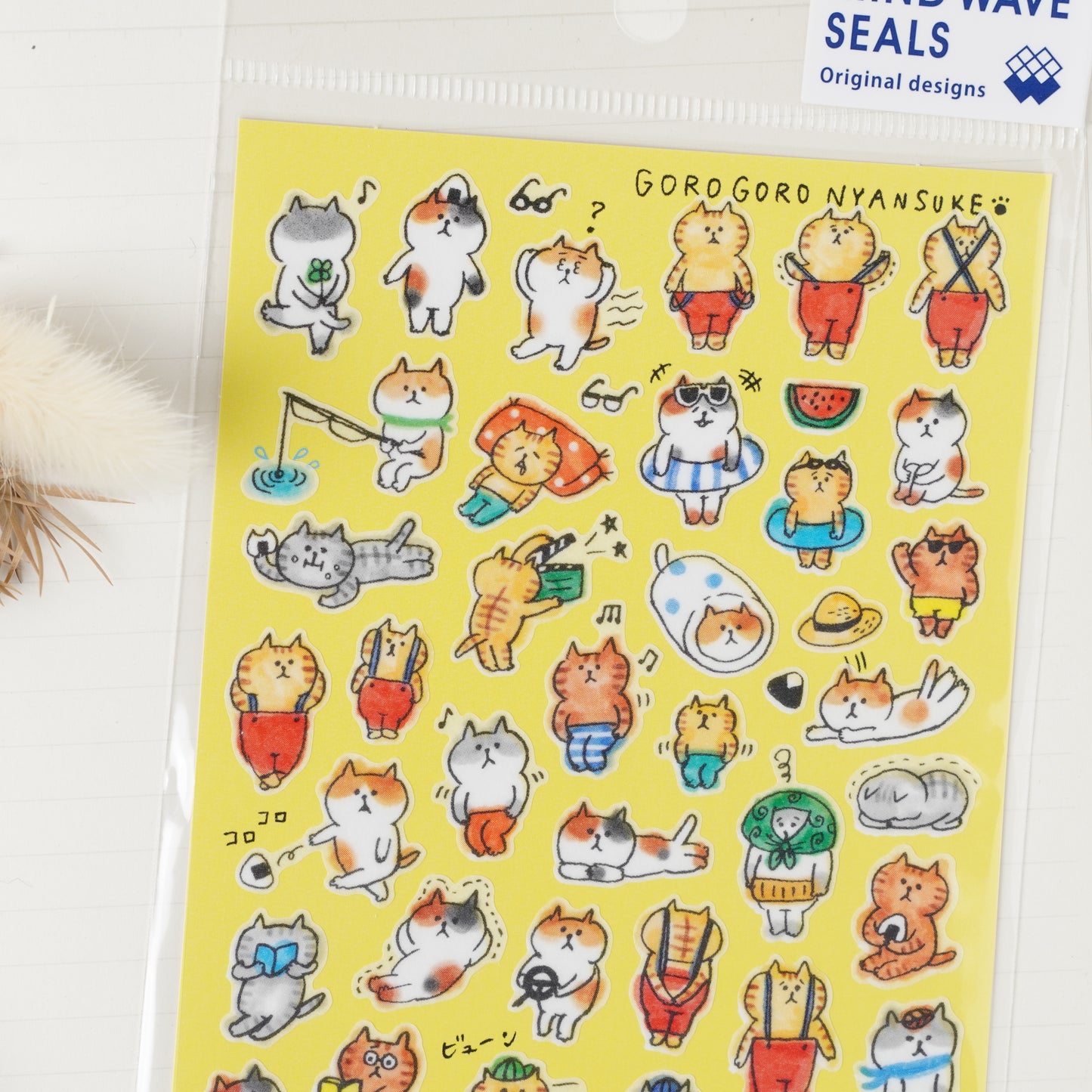 Flat Sticker Sheet - Gorogoro Nyansuke Petit Stickers