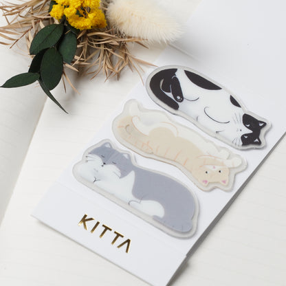 KITTA Clear Masking Tape – Cat Design | Portable & Pre-Cut Transparent Tape
