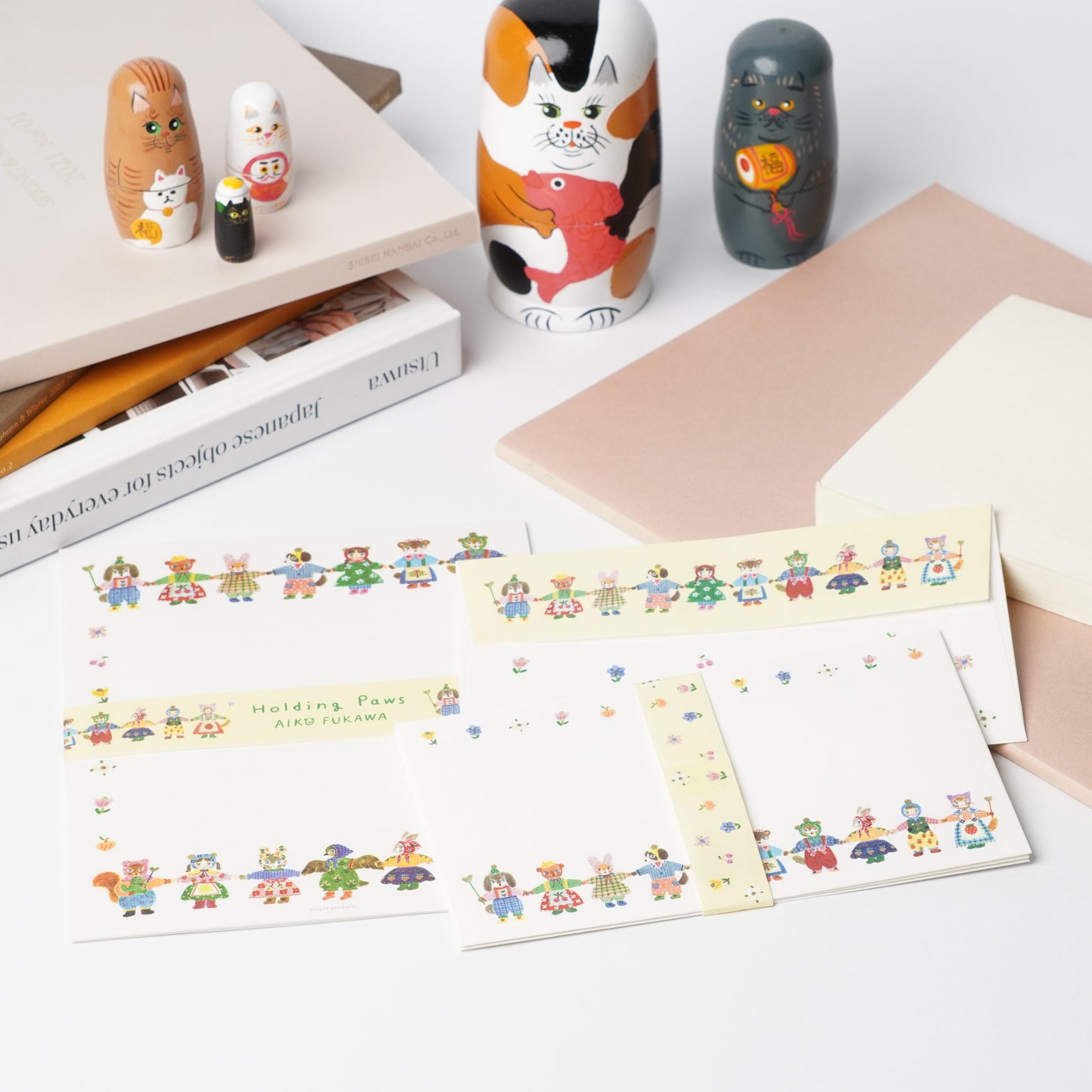 Holding Paws Letter Set by Aiko Fukawa | Cozyca Products