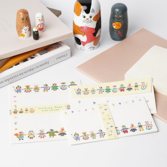 Holding Paws Letter Set by Aiko Fukawa | Cozyca Products