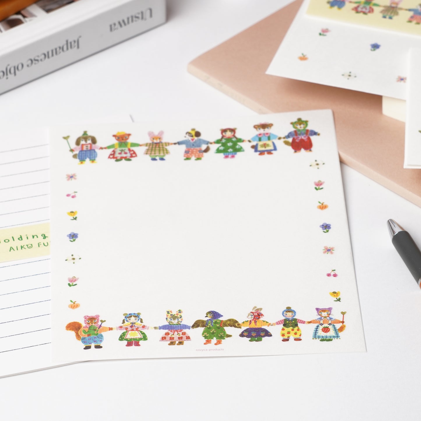 Holding Paws Letter Set by Aiko Fukawa | Cozyca Products