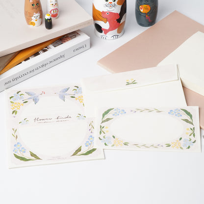 Flower Birds Letter Set by Midori Asano | Cozyca Products