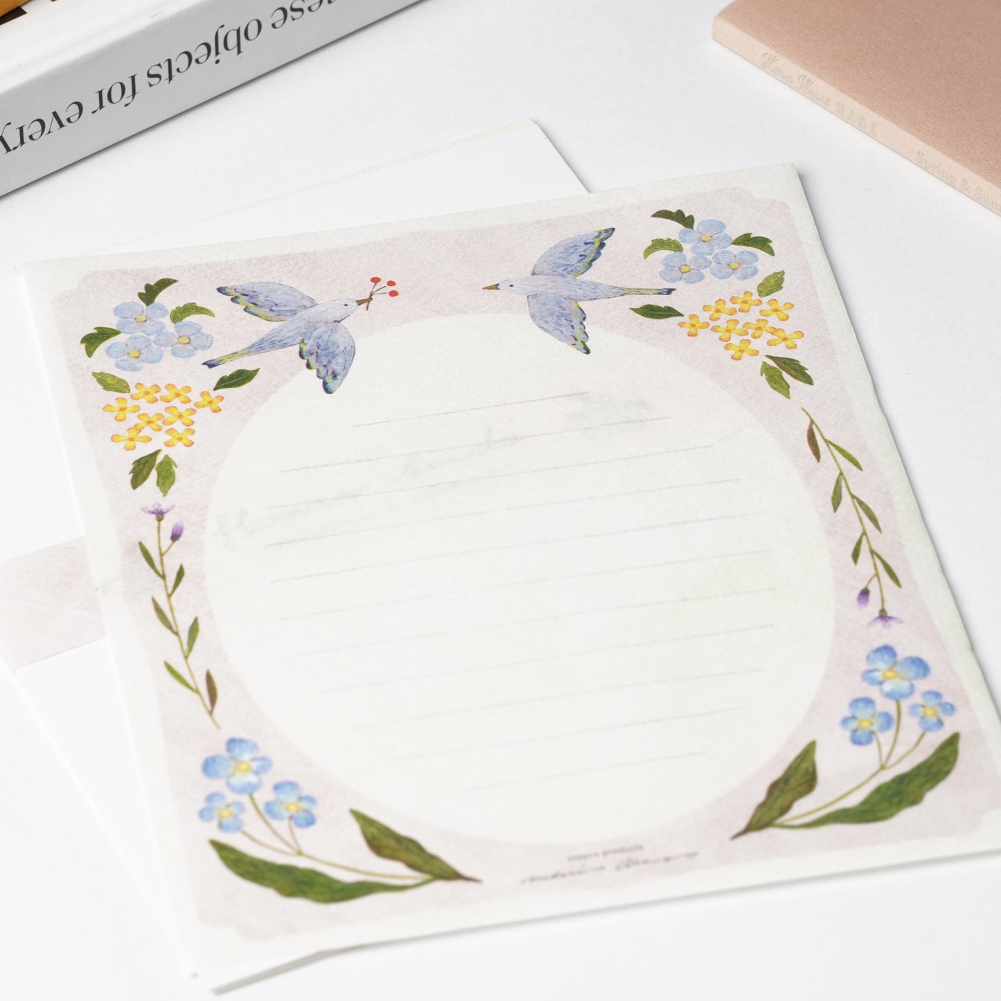 Flower Birds Letter Set by Midori Asano | Cozyca Products