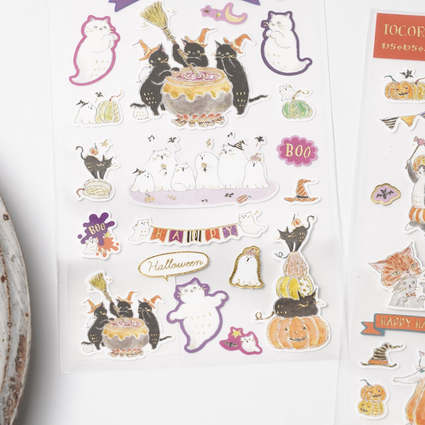 Tocoro Comugi Halloween Ghost Cotton Stickers