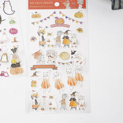 Tocoro Comugi Halloween Pumpkin Cotton Stickers