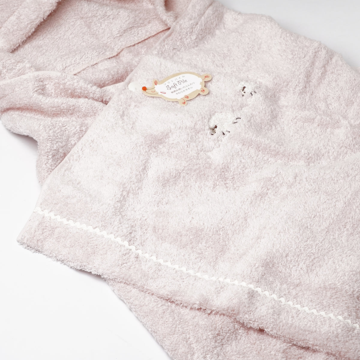 KONTEX MERINGUE Hooded Baby Bath Towel - Soft Cotton Baby Wrap Made in Japan