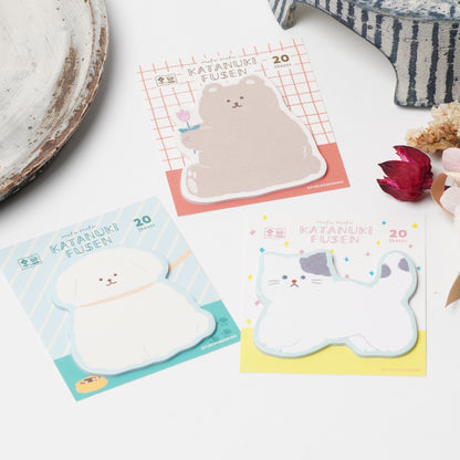 Watashi Biyori Die-Cut Sticky Notes - Fluffy Bear