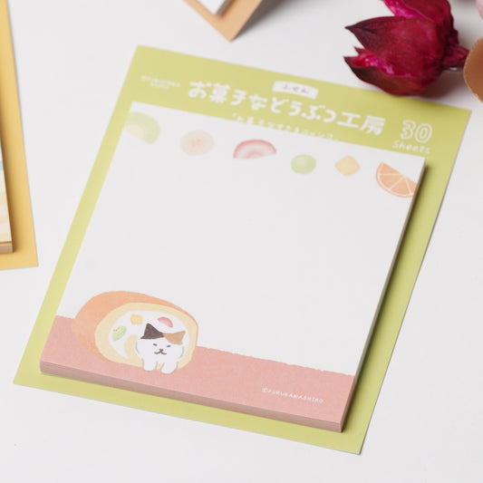 Okashi na Doubutsu Kobo Sticky Notes - Cat