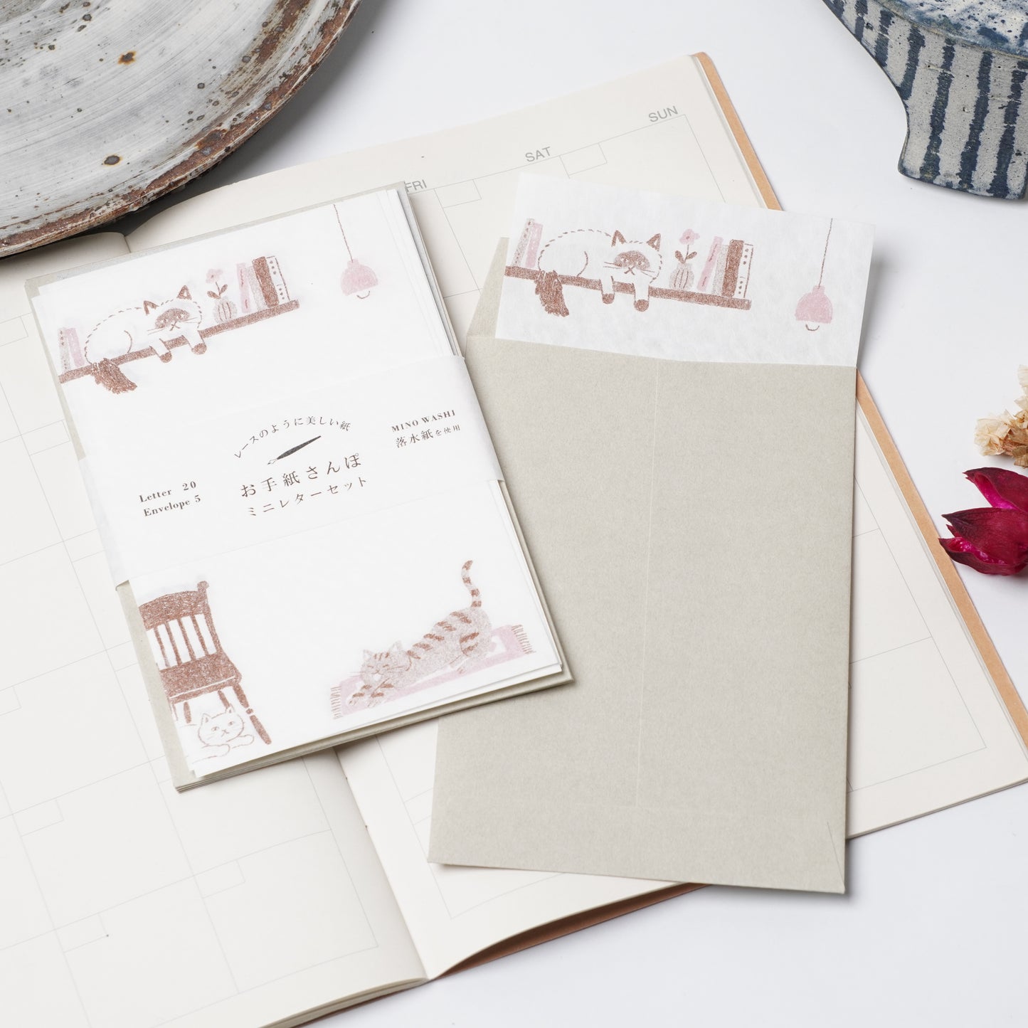 Letter Set Sanpo - Cat