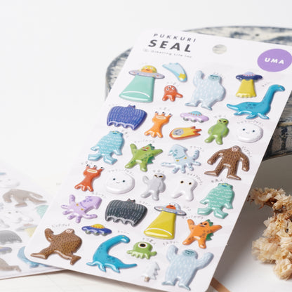 3D Mystery Creature Sticker Sheet - UMA