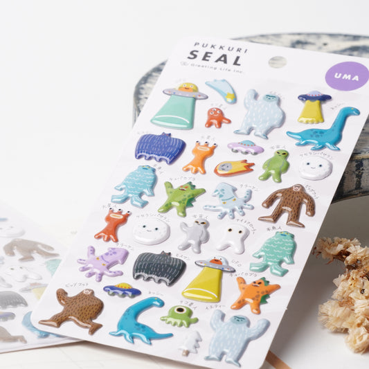 3D Mystery Creature Sticker Sheet - UMA
