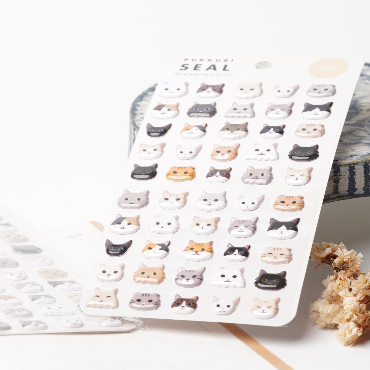 3D Cat Sticker Sheet