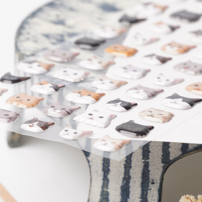 3D Cat Sticker Sheet