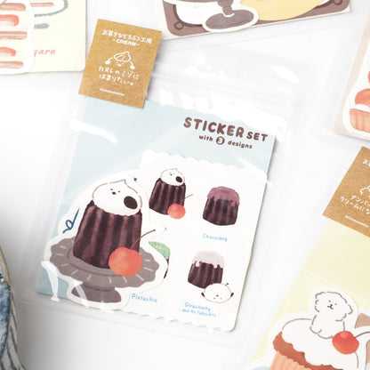 Okashi na Doubutsu Kobo Sticker Set - Bird
