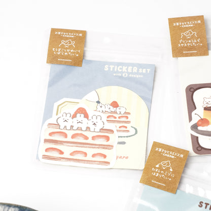 Okashi na Doubutsu Kobo Sticker Set - Rabbit