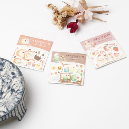 Okashi na Doubutsu Kobo Washi Flake Stickers - Bird
