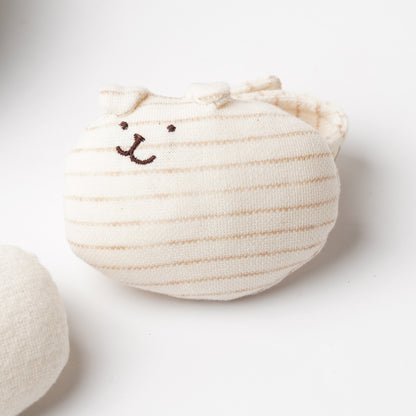 Organic Cotton Baby Rattle Wrist & Ankle Toy