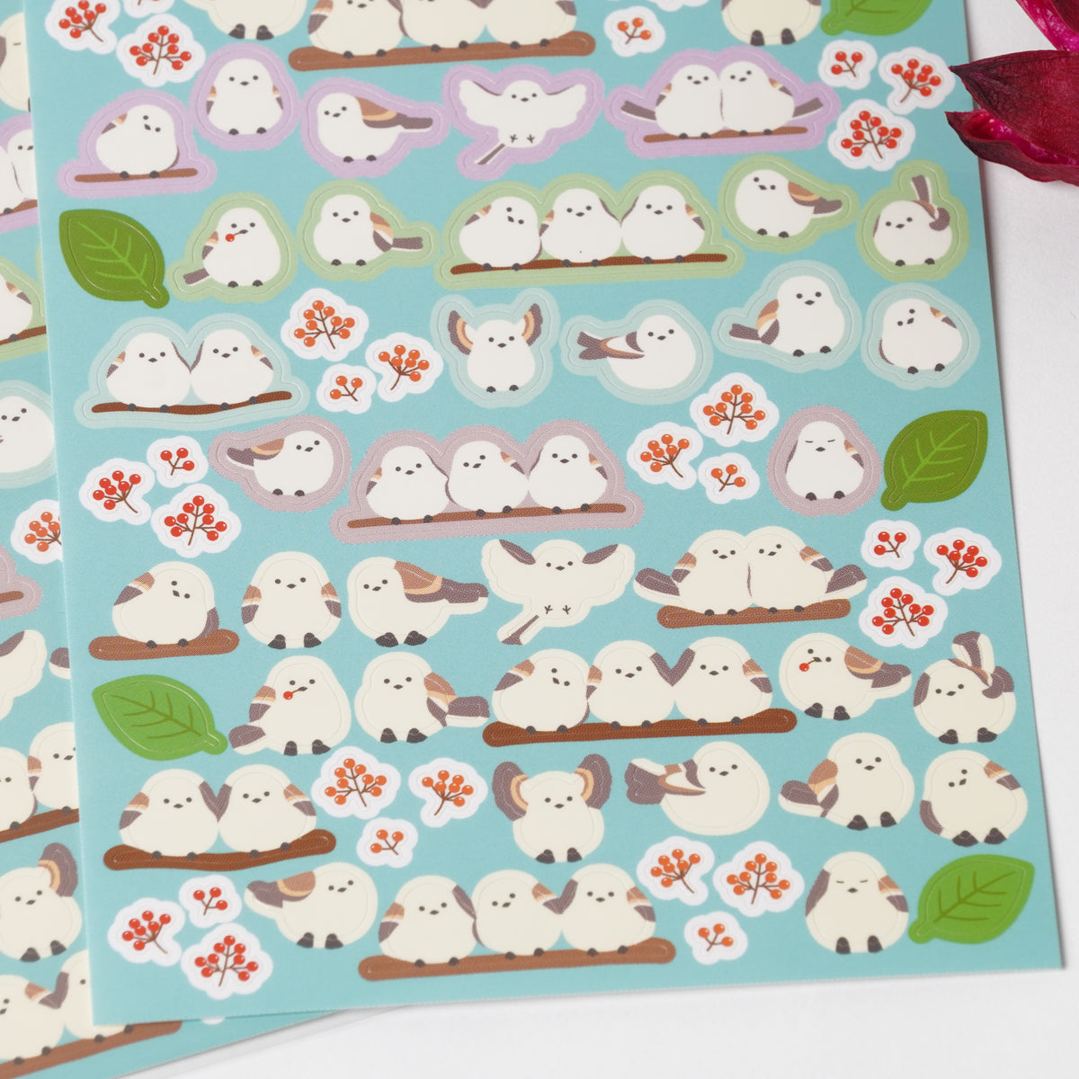 Shimaenaga Circle Stickers Sheet