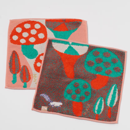 moritaMiW Gauze Handkerchief - 3-Layer Cotton with Embroidery Squirrel