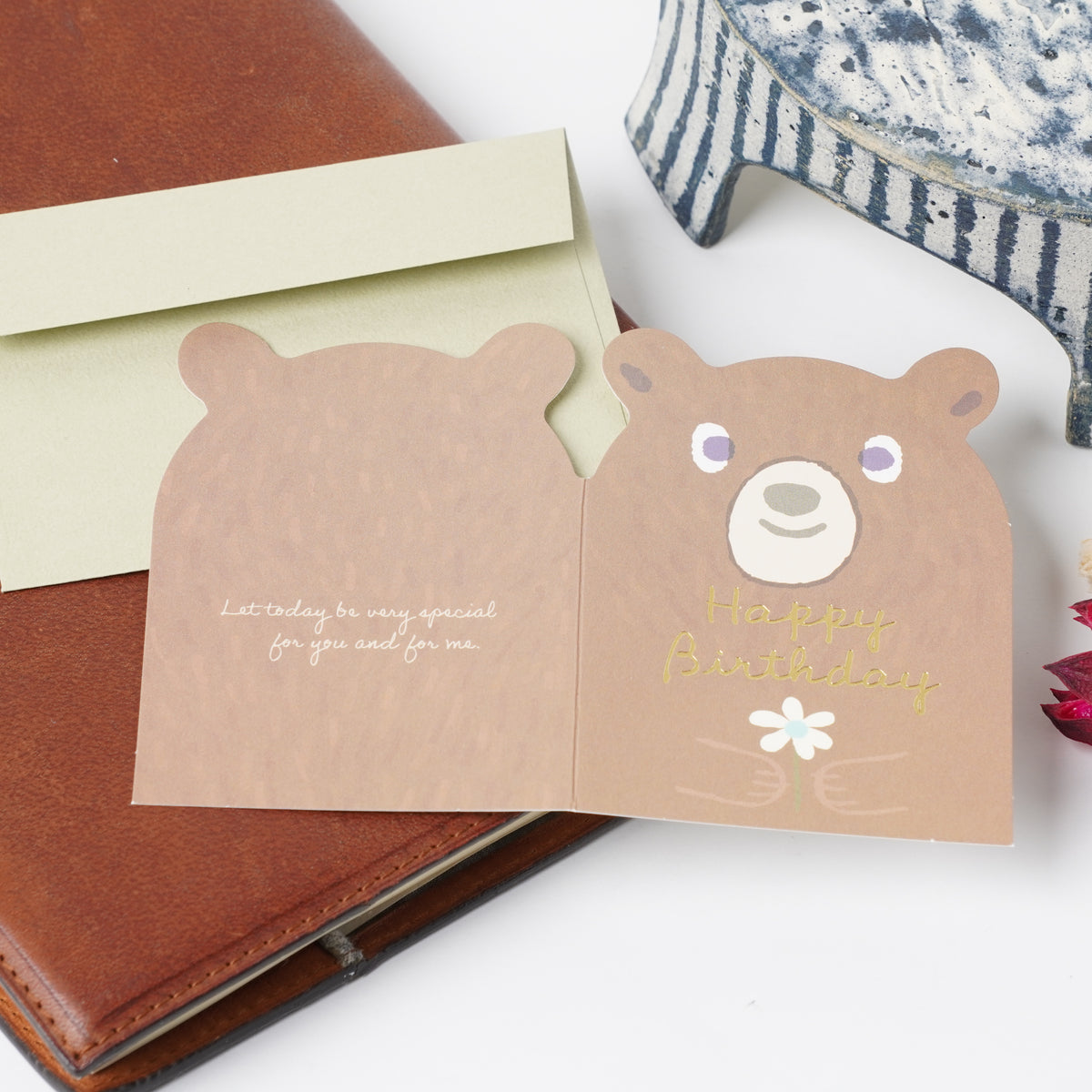 Bear Mini Birthday Card