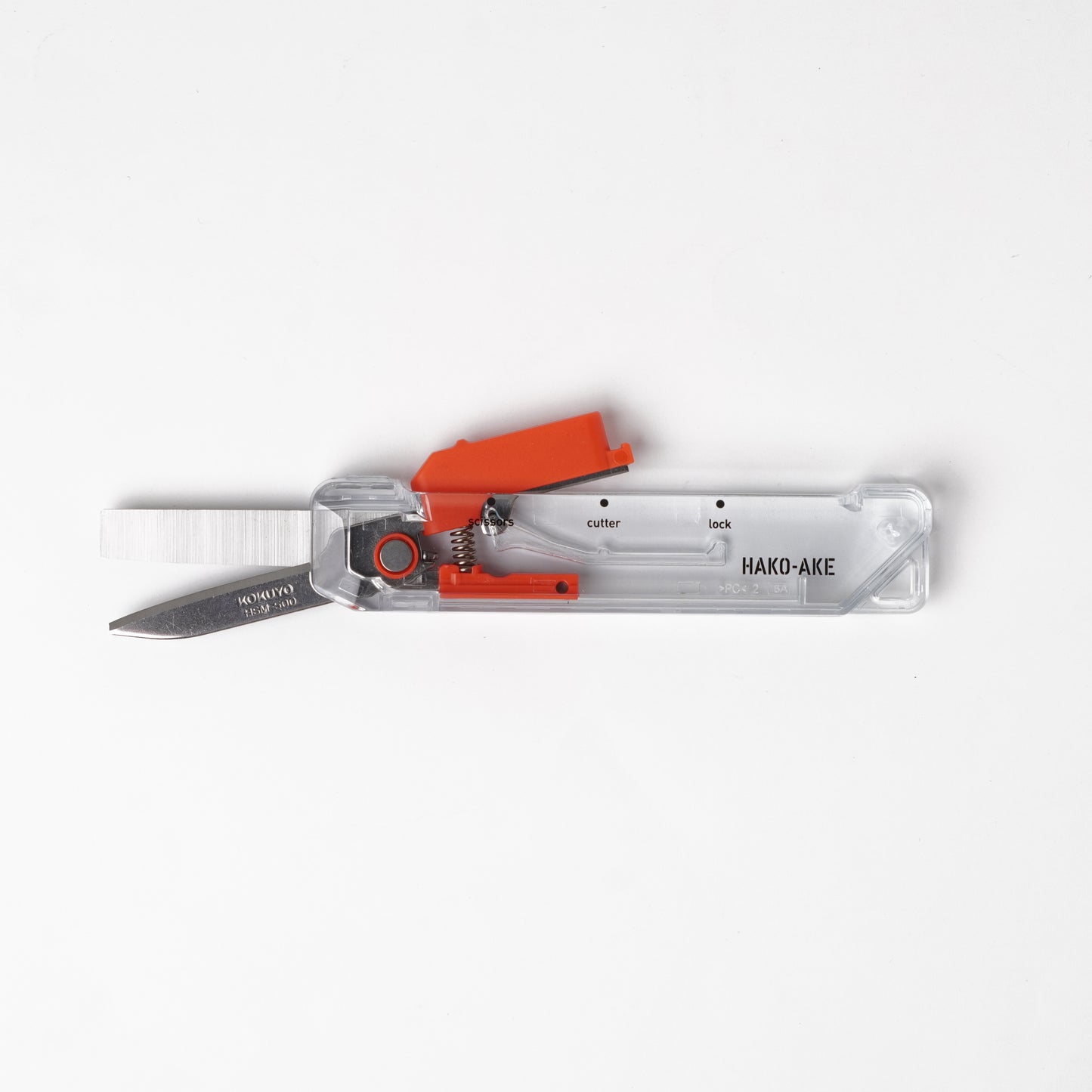 Scissors 2Way Portable Hakoake Standard Blade - Transparent