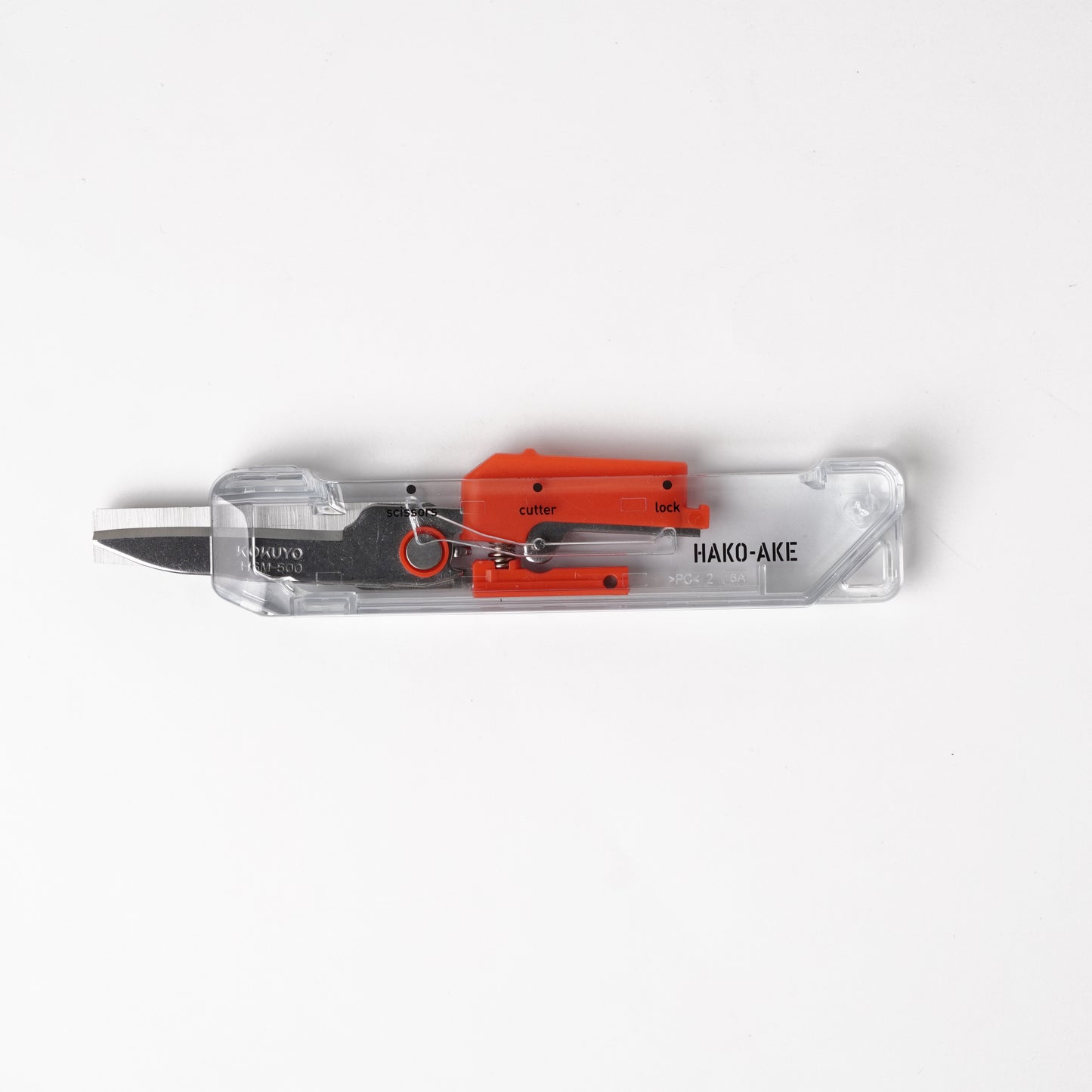 Scissors 2Way Portable Hakoake Standard Blade - Transparent