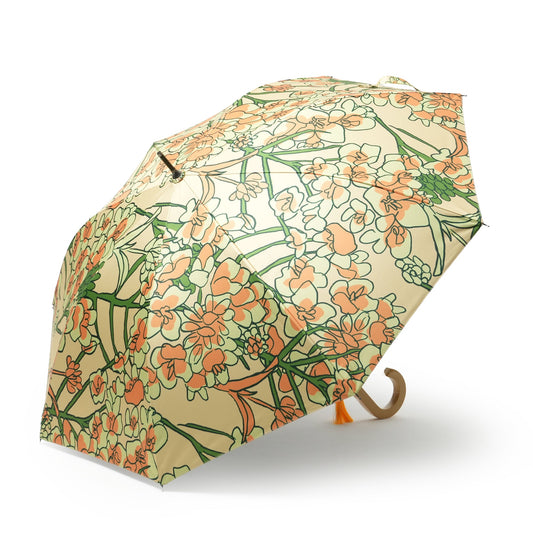 Flower design umbrella rape blossoms
