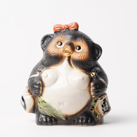 Shigaraki Tanuki Female 6 Go | Japanese Lucky Raccoon Dog Figurine