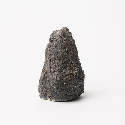Shigarakiyaki Ceramic Cat MUKU Black Small