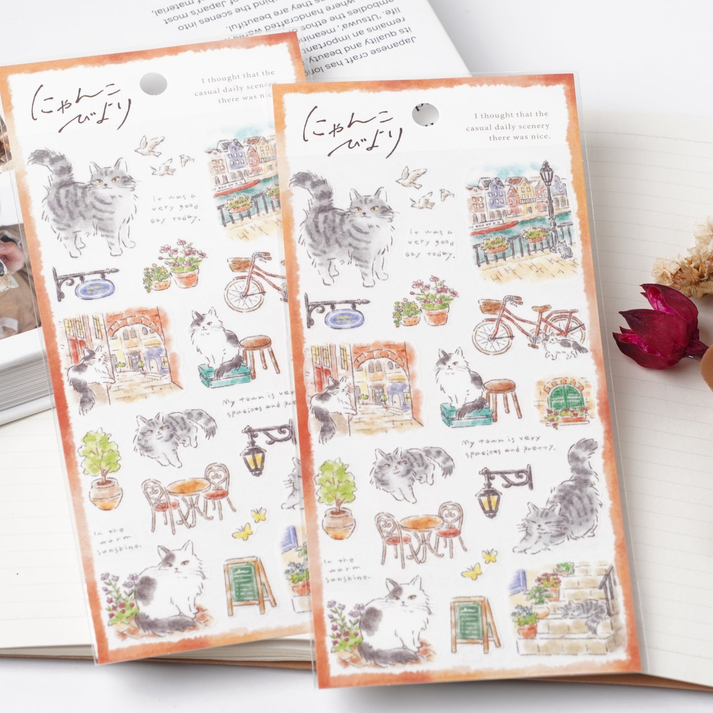 Nyanko Biyori Cat Sticker Sheet – Machikado
