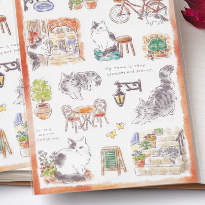 Nyanko Biyori Cat Sticker Sheet – Machikado