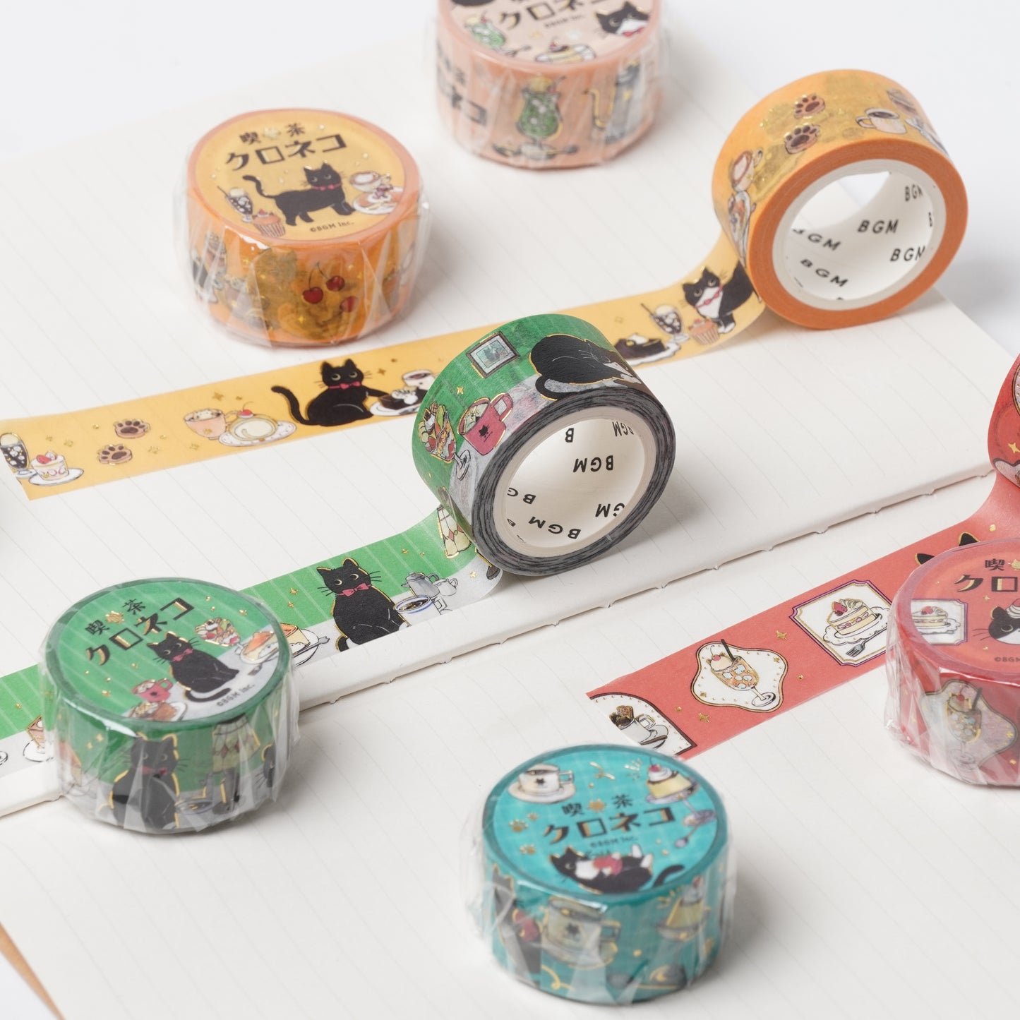 BGM Masking Tape - Cafe Black Cat Table