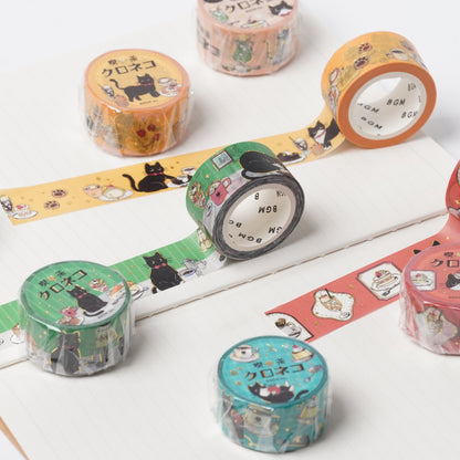 BGM Masking Tape - Cafe Black Cat Table