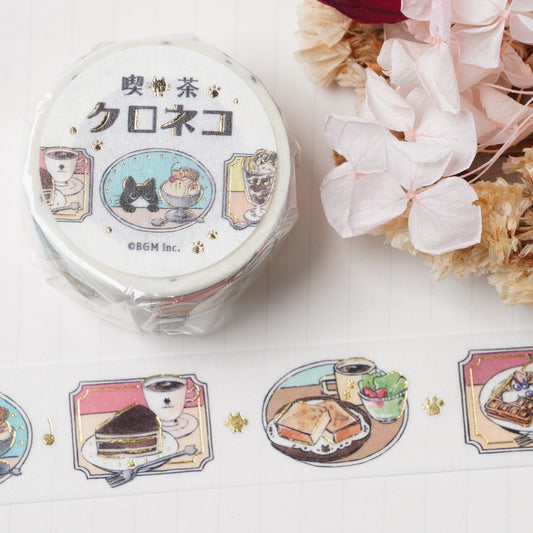 BGM Masking Tape - Cafe Black Cat Today's Menu