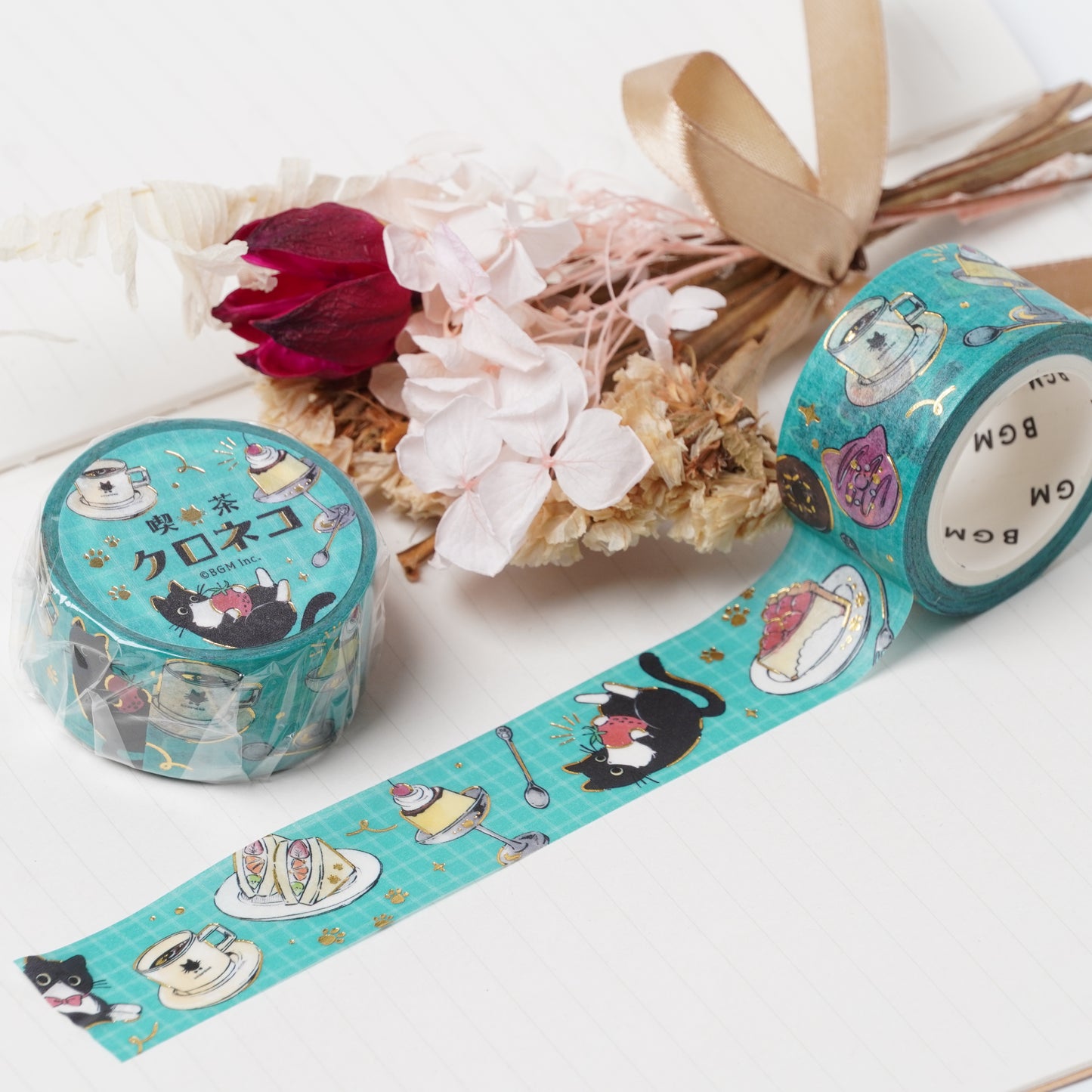 BGM Masking Tape - Cafe Black Cat Stroll